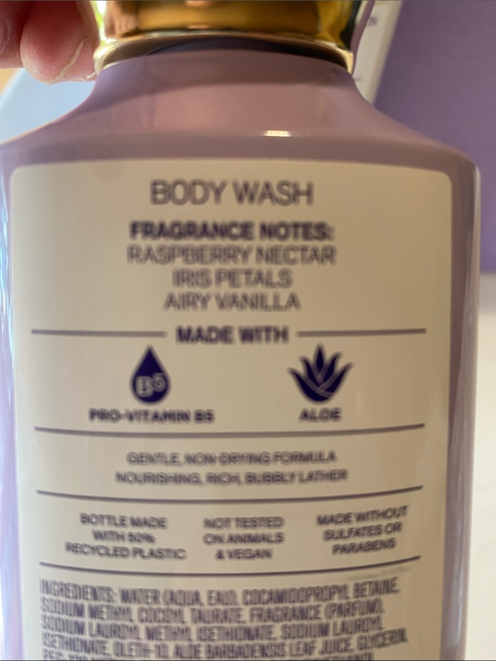 Bath & Body Works Purple Butterfly Bath & Body Gift Set with Gold Accents - Picture 11 of 12